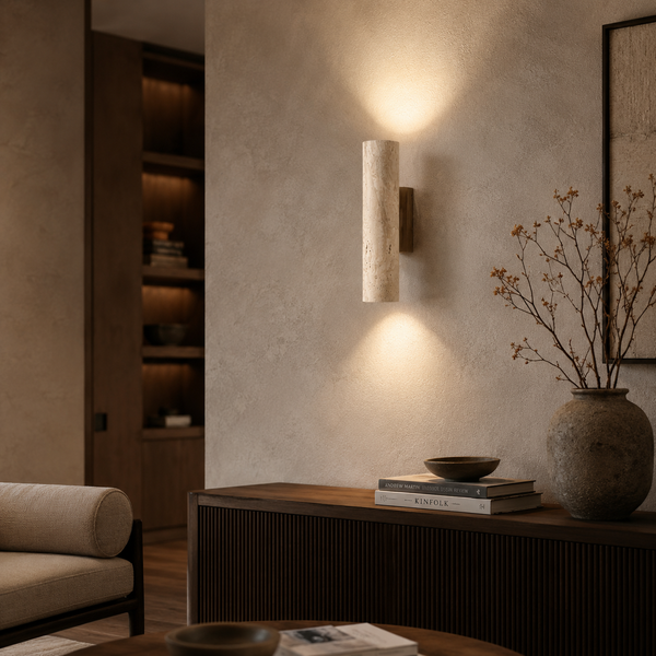 Wabi Sabi Yellow Marble Wall Lamp
