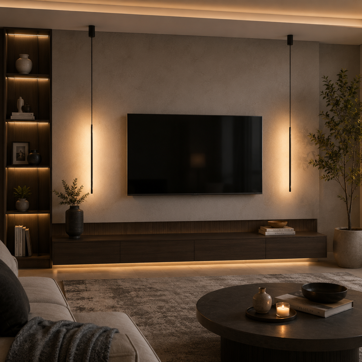 Modern LED Longer Pendant Lights