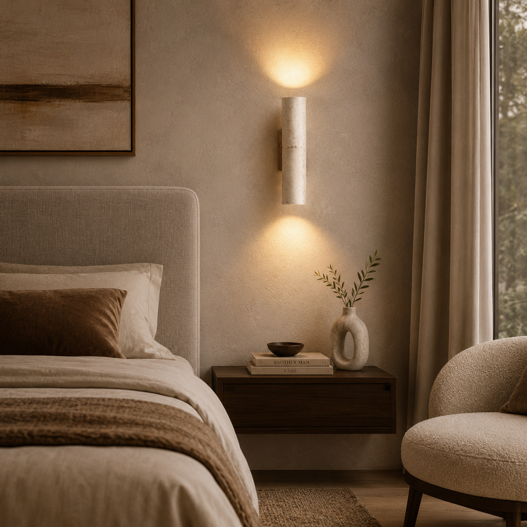 Wabi Sabi Yellow Marble Wall Lamp