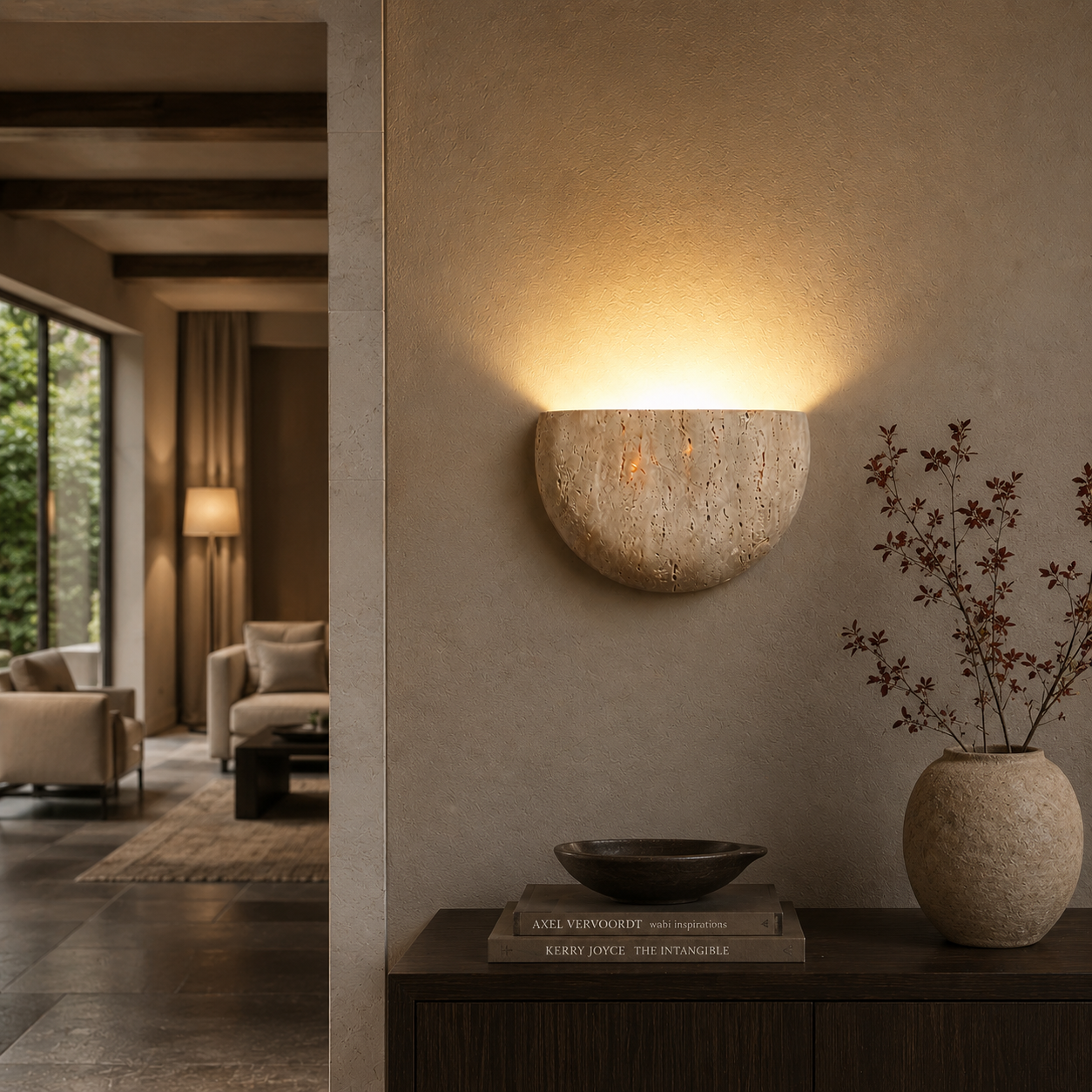 Wabi-sabi stone retro