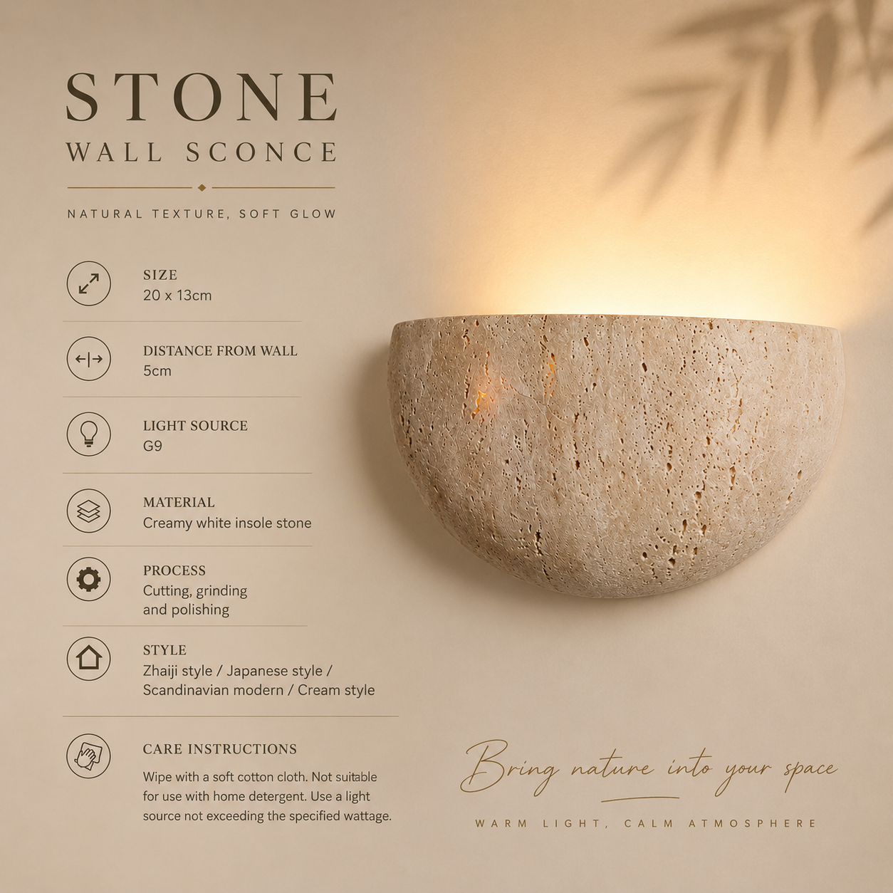 Wabi-sabi stone retro