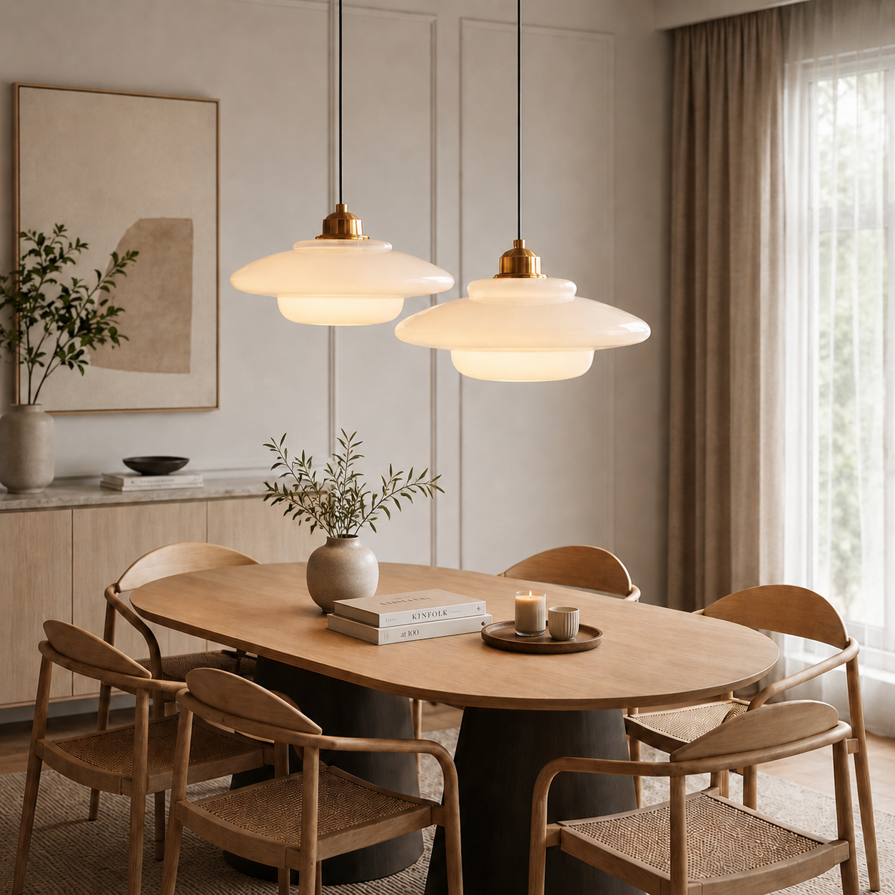 Nordic LED Glass Pendant Light
