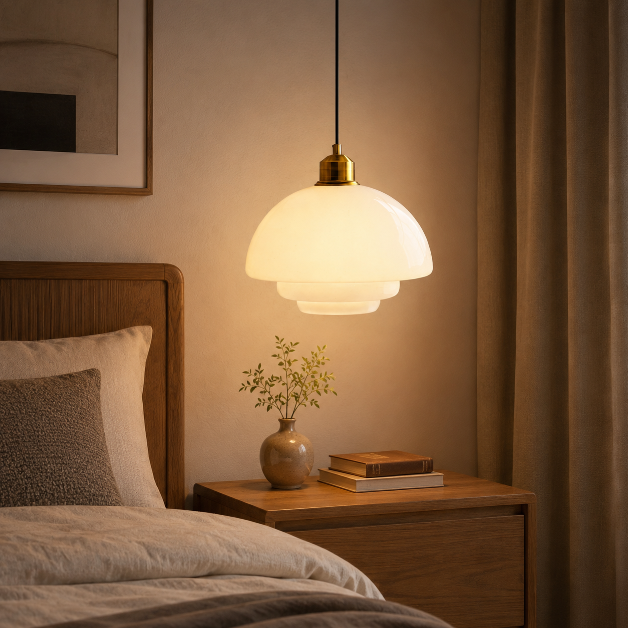 Nordic LED Glass Pendant Light