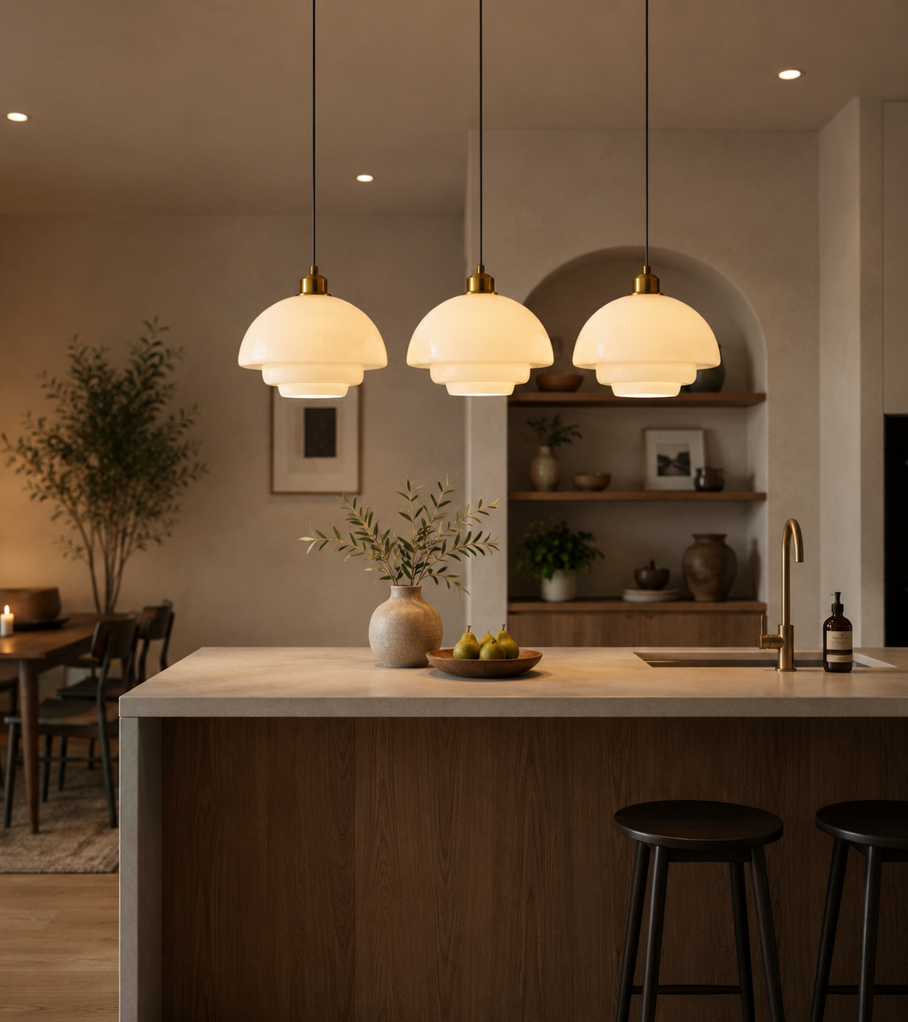 Nordic LED Glass Pendant Light